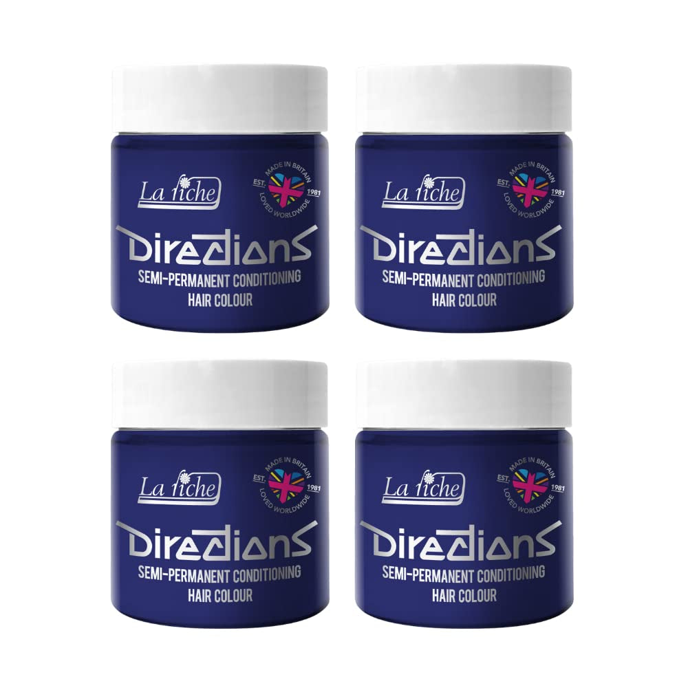 Vejledning semi-permanent hårfarve 100 ml æske 4 pakke (Pillarbox Red) Hårfarve Naty Shop Ultra violet 100 Ml (pakke med 4)