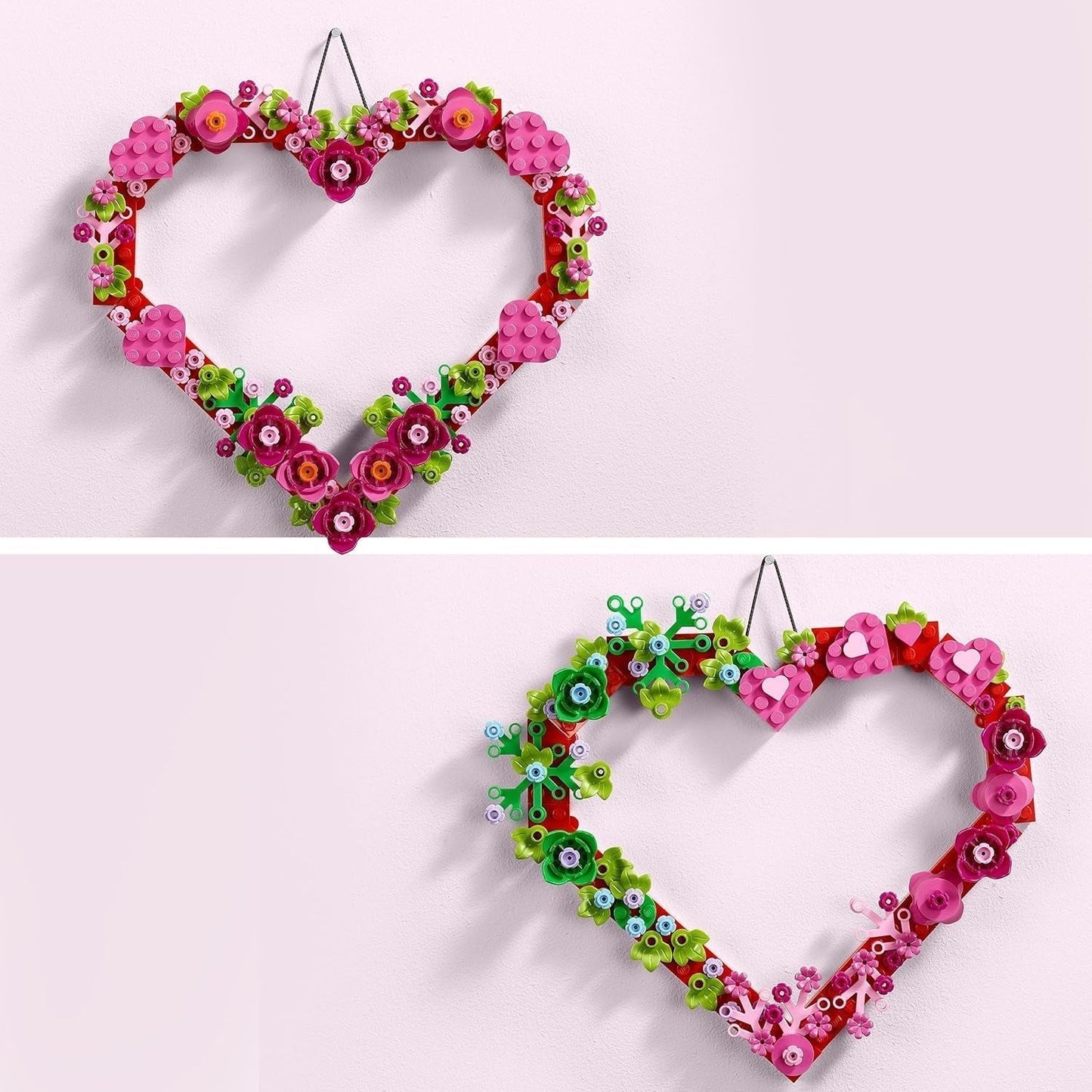 LEGO hjerte dekorationssæt, byggelegetøj til børn, piger og drenge fra 9 år, børneværelsesdekorationer eller vægtilbehør, gaveide til Valentinsdag, Mors Dag eller fødselsdag 40638 Byggesæt Beuche den LEGO-Store