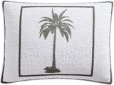 Tommy Bahama Palm Island Collection | Dyne - 100% bomuld, vendbar, blød og åndbar, forvasket for ekstra blødhed, king size seng, grå dyner og dyner Naty Shop