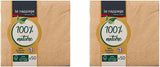 Le Napage 50 bomuldsservietter 25 X 25 cm, 3 lags, FSC hvid