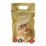 Chokoladeblanding LINDOR | 1371 g | Ca. 109 kugler: Klassisk blanding til mælkechokoladekugler og LINDOR | Ca. 80 chokoladekugler (mælk, hvid, mørk 60%, hasselnød) | Bulkpakke, 1 kg