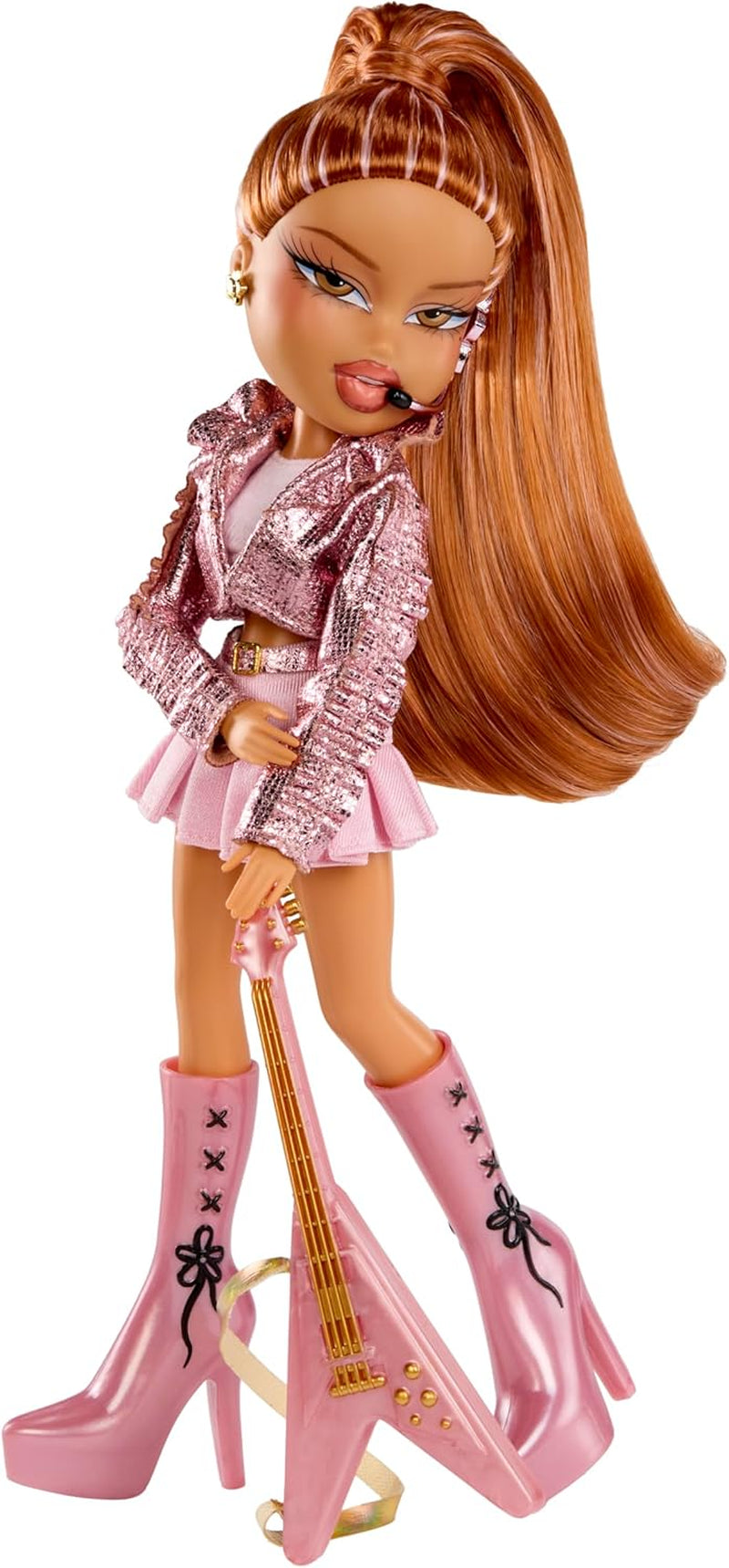 BRATZ Pop Starz Yasmin – Modedukke med samler charme, outfit og musikalsk tilbehør