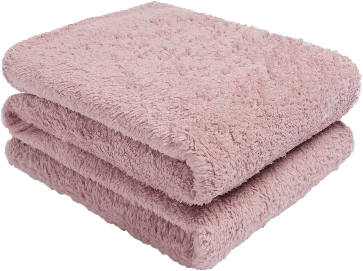 Brentford's Teddy Fleece Tæppe Stort Sengetæppe Plys Super Blød Varm Sovesofa Sengetæppe Sort - 150 X 200 Cm Senge og tæpper Besuche den Brentfords-Store Erythem Pink 200 X 240 Cm