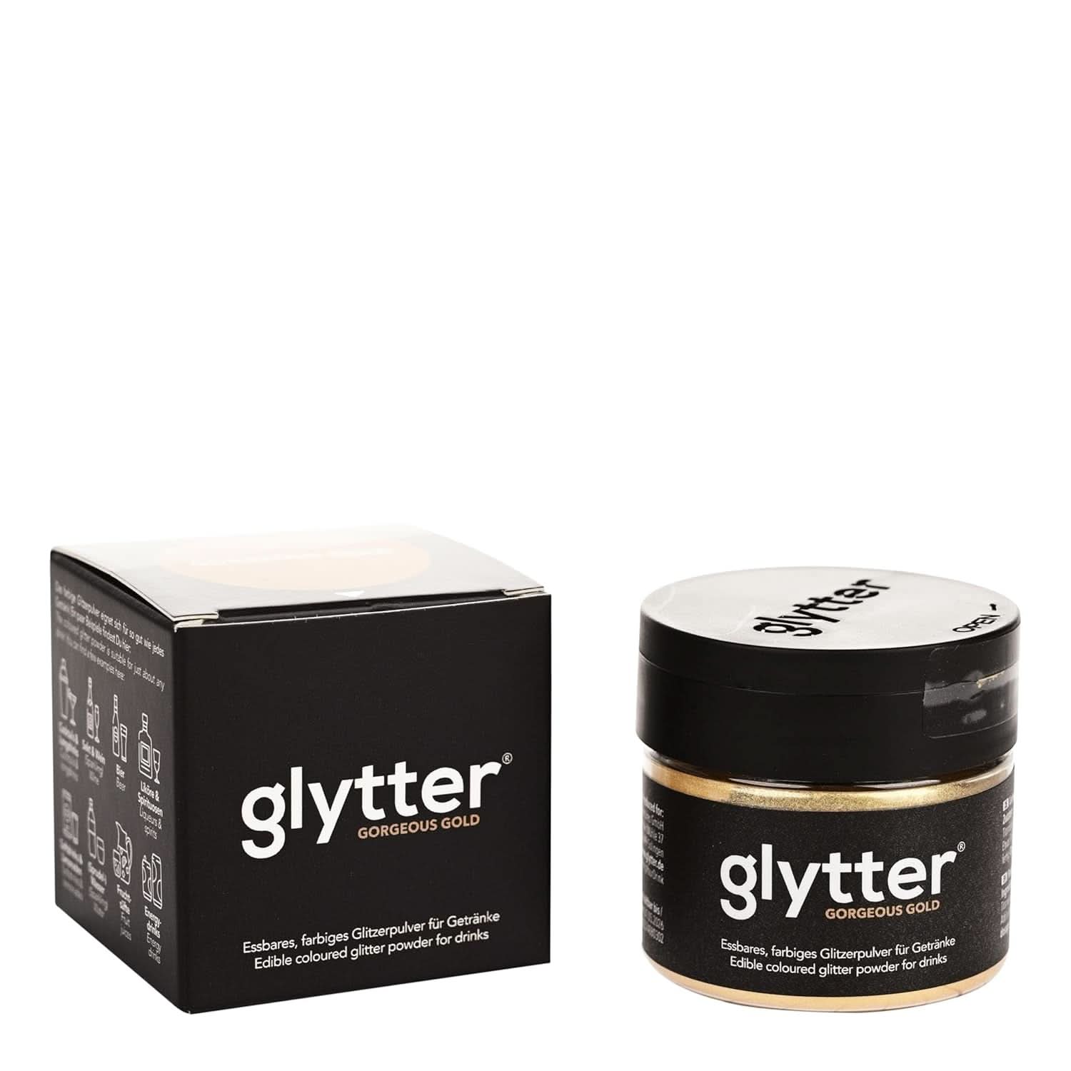 Glytter, Spiselig Glitter til drikkevarer og væsker, 10 gram Glitter Naty Shop