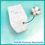 Pampers babybleer, størrelse 2 (4-8 kg), Harmony, Half Moon Box, skånsom hudbeskyttelse og urteingredienser, 240 Count