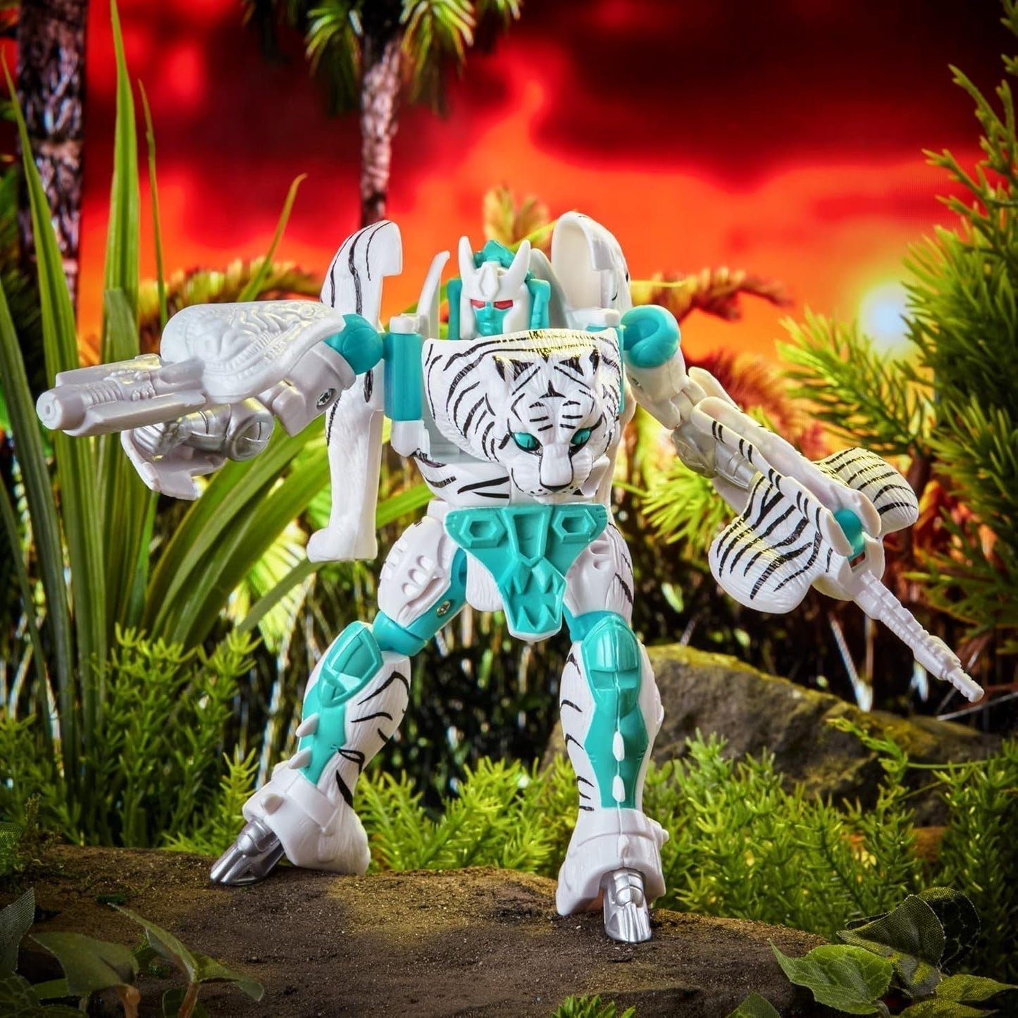 Transformers Toy Vintage Beast Wars, Tigatron actionfigur til at samle (12,5 cm), til voksne og børn 8+, F4225, multi, one size actionfigurer Naty Shop