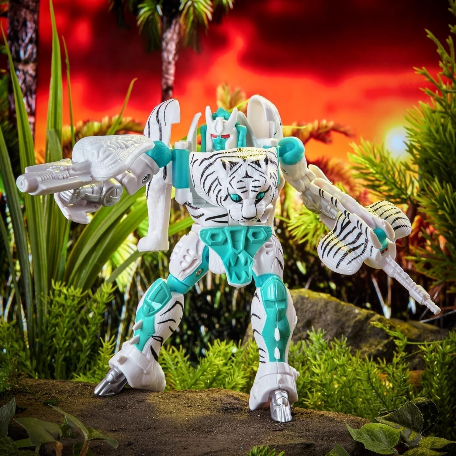 Transformers Toy Vintage Beast Wars, Tigatron actionfigur til at samle (12,5 cm), til voksne og børn 8+, F4225, multi, one size actionfigurer Naty Shop