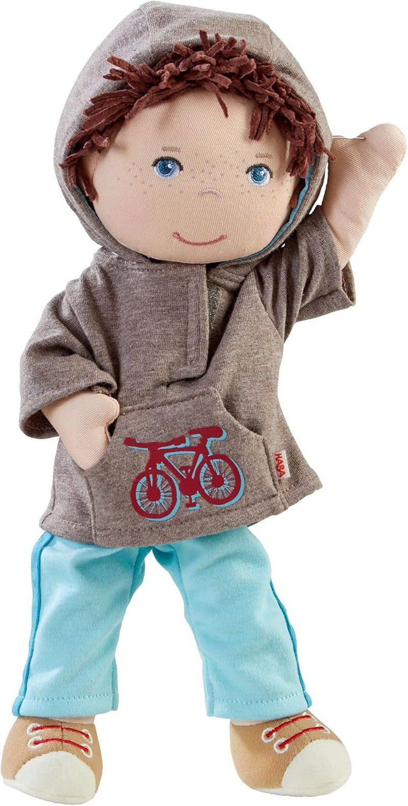 HABA 306528 - Lian Doll - Plys dukke til børn fra 18 måneder til leg og kram lavet af bløde materialer - Størrelse: 30 cm Naty Shop Dolls