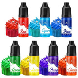 Gel madfarve - 7 x 15 ml koncentreret regnbuefarve til kagepynt, bagning, småkager, macarons - Sukkerfri madfarve til drikkevarer, kagepynt, Slime DIY