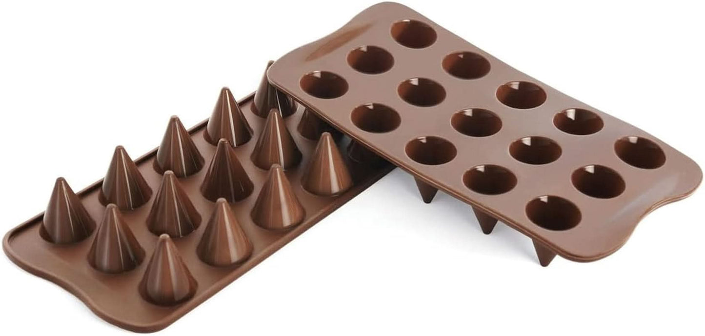 Silikomart Silikone Praline Form Kegle Ø 2,6 x H 2,8 cm, 7,5 ml, 15 hulrum (SCG20) Køkken Naty Shop