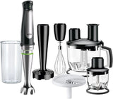 Braun Multiquick 7 MQ 7035X Stabmixer - Pürierstab Mit Abnehmbarem Edelstahl Mixfuß Mit Activeblade Technologie Zum Pürieren Der Härtesten Ingredient, Inkl. 3-Teiliges Zubehör Sæt, 1000 Watt, Schwarz Kitchen Naty Shop Schwarz Kartoffel- Und Gemüsestampfer