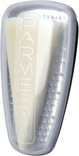 FACKELMANN Food&More 45463, Parmesan rivejern i rustfrit stål med friskhedsboks Peeler Naty Shop