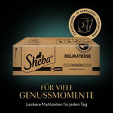 SHEBA Våd kattefoder - 72 poser x 85g - Fjerkrævariant i gelé - Våd kattefoder - 1 stor pakke