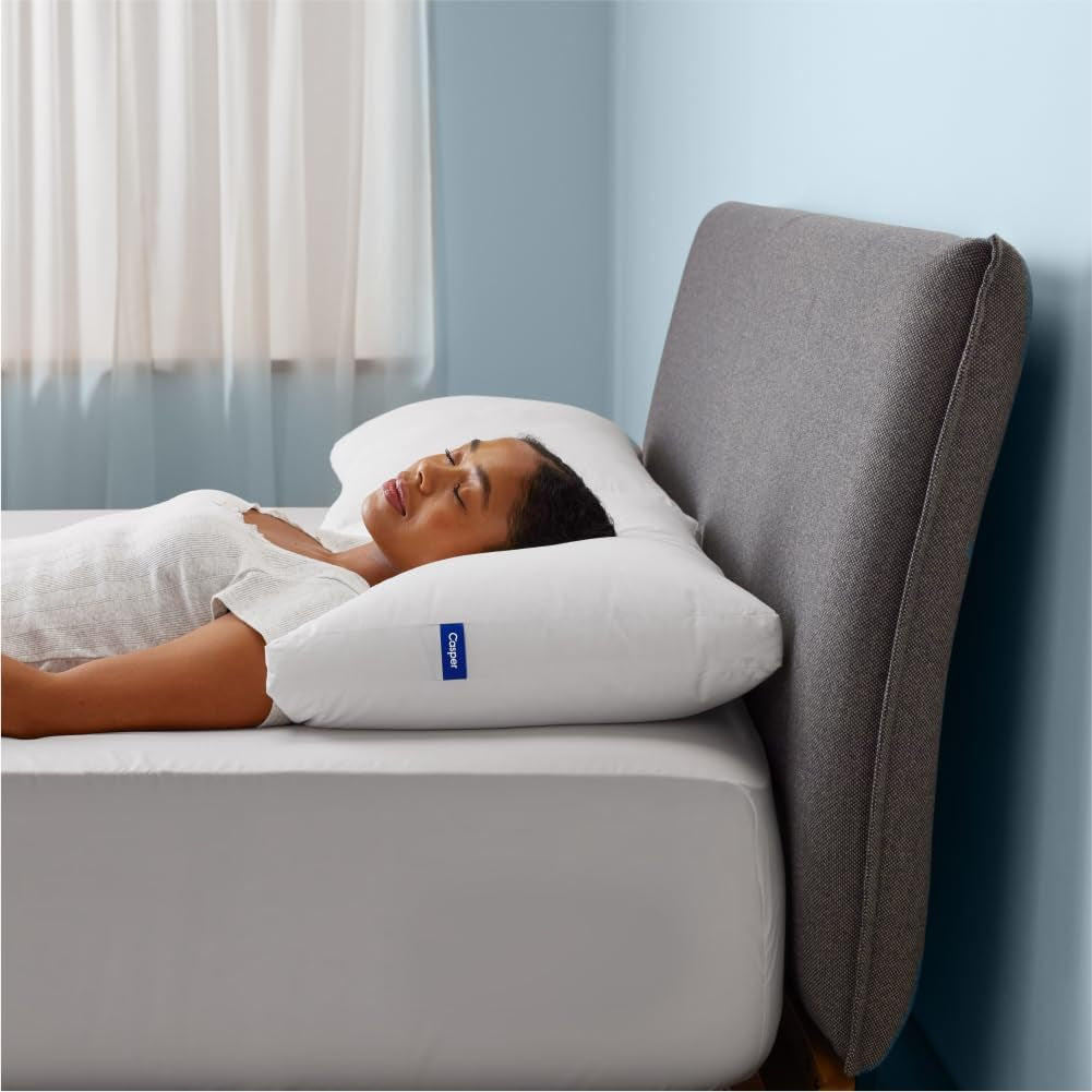 Casper Sleep Essential Pude til Sove, King, White Naty Shop Standard Puder