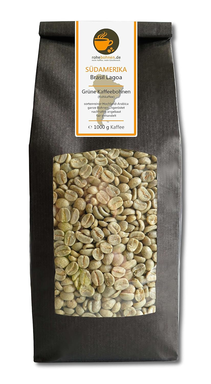 Rå kaffe - Green Highland Coffee Brazil Lagoa (grønne kaffebønner 1000g)