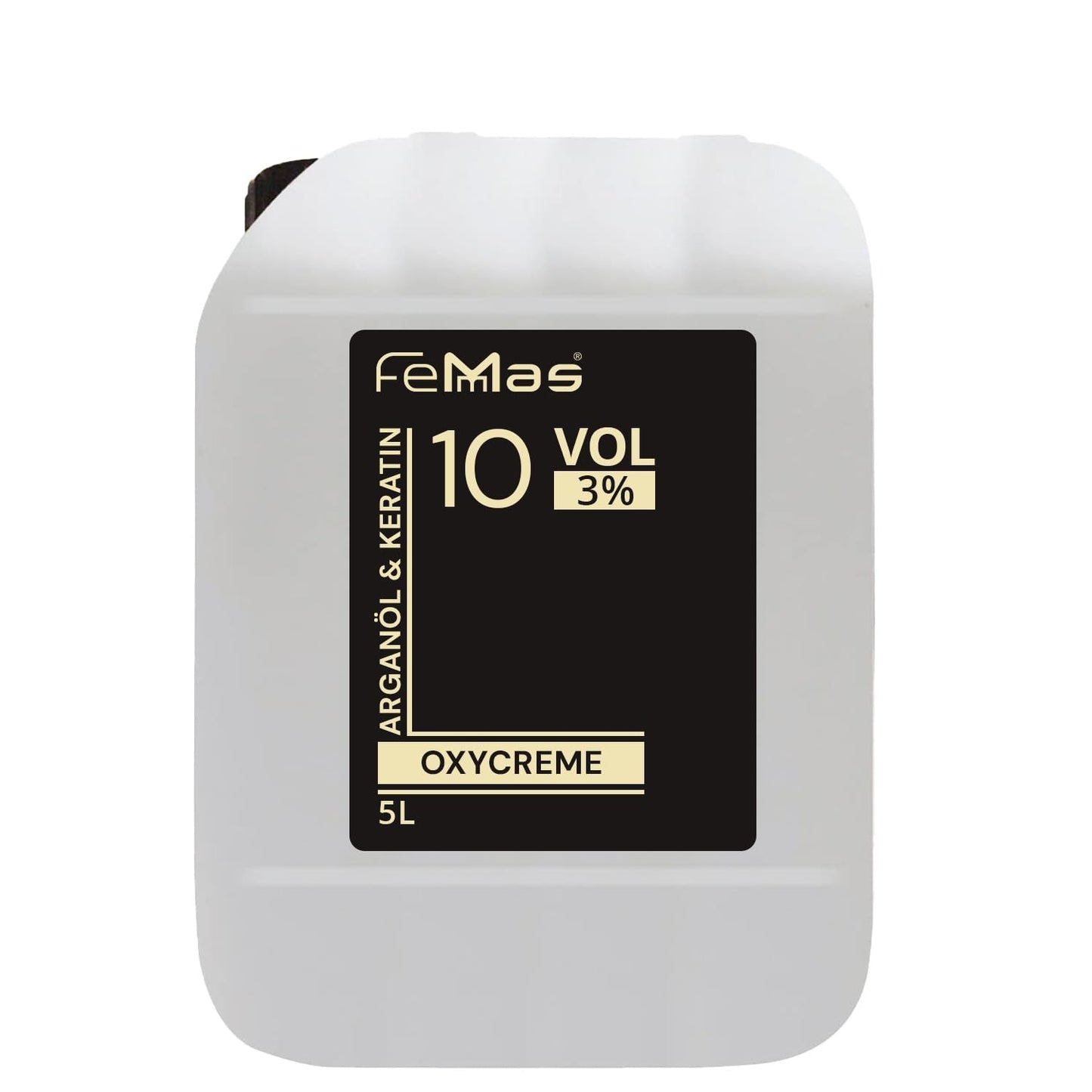 FemMas Oxycreme i 6% 1000 ml I Oxidationsmiddel til hårfarvning og farvning I Nem påføring og optimal fiksering I Fremkalder for ensartede salonkvalitetsresultater I Hårfarvningsfremkalder Hårfarve Naty Shop 3 5 liter (1 pakke)