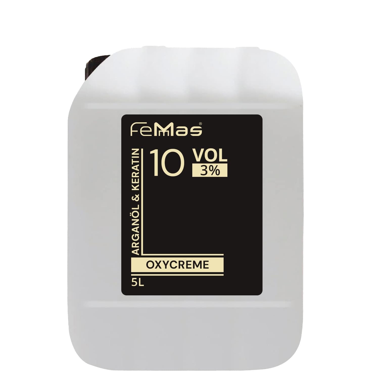 FemMas Oxycreme i 6% 1000 ml I Oxidationsmiddel til hårfarvning og farvning I Nem påføring og optimal fiksering I Fremkalder for ensartede salonkvalitetsresultater I Hårfarvningsfremkalder Hårfarve Naty Shop 3 5 liter (1 pakke)