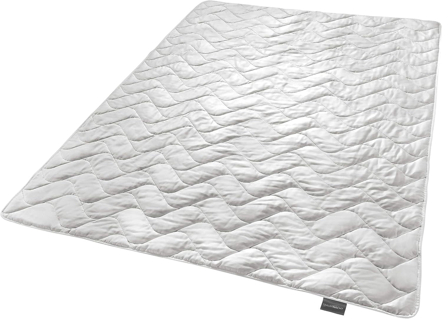 Traumnacht Exklusiv letvægts sommerdyne lavet af 100% vild silke, Oeko-Tex certificeret, fremstillet i Tyskland, fyldvægt: 550 gr, 135 x 200 cm dyner og dyner Naty Shop 135 x 200 sommertæppe - vild silke