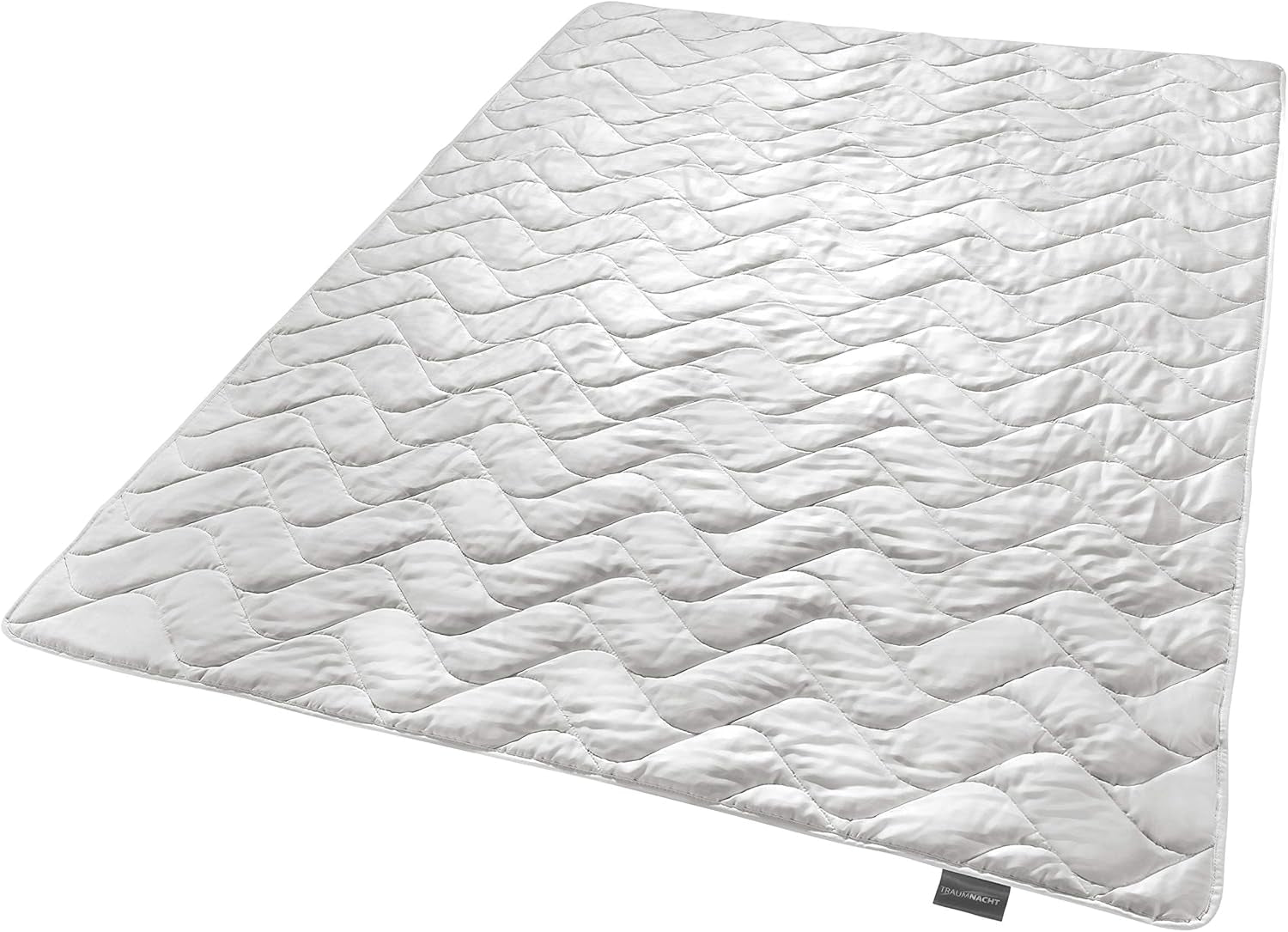 Traumnacht Exklusiv letvægts sommerdyne lavet af 100% vild silke, Oeko-Tex certificeret, fremstillet i Tyskland, fyldvægt: 550 gr, 135 x 200 cm dyner og dyner Naty Shop 135 x 200 sommertæppe - vild silke