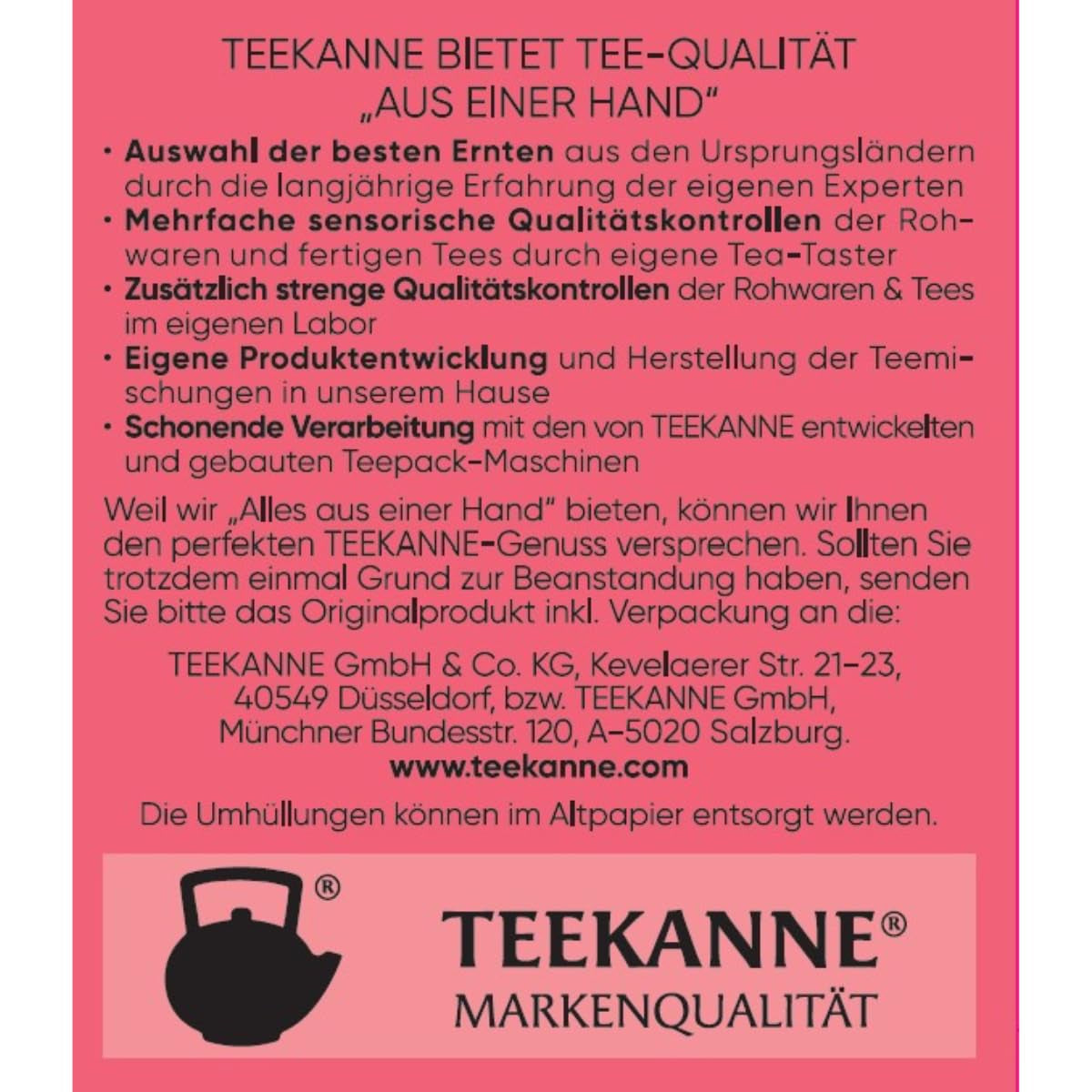 Teekanne Premium Fruit Selection, pakke med 5 (5 x 20 teposer), 5 x 60 g