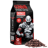 Blank stege - GUNNAR - 1 kg - Hele Kaffee-Bohnen Extra Strong - Kräftige Robusta-Röstung - 494mg Kaffein i Tasse - Würzig & Kraftvoll mit Noten af ​​dunkler Schokolade - Säurearm