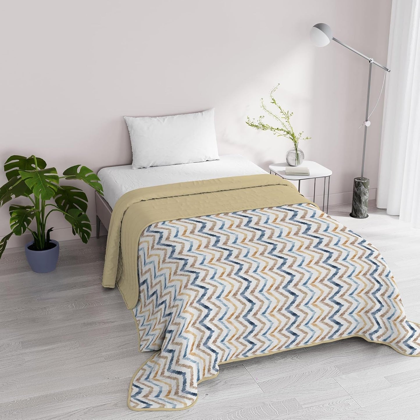 Fantasy italiensk sengetøj Microfiber Sommer 1,5 Senge Murrine sengetæpper & dyner Naty Shop Hippy 1 Posto E Mezzo
