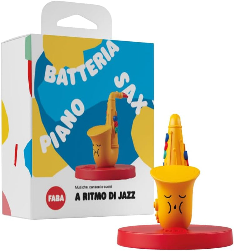 Lydfigur - jazzrytme - musik, sange og lyde, pædagogisk indhold legetøj, drenge og piger fra 0 år, italiensk version Bebe Naty Shop legetøj