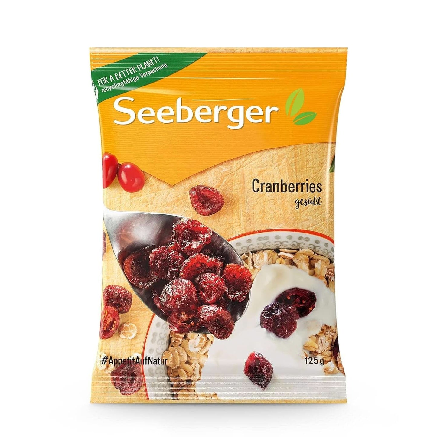Seeberger tranebær, halverede canadiske tranebær, frugtagtig og sød, 13 x 125 gram Naty Shop Dehydrerede produkter 13 x 125 gram 13 x 125 gram