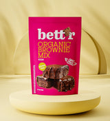 Bettr Organic Brownie Mix - Bio, Vegan Og Glutenfreie Brownies Mit Reichhaltigem Kakaogeschmack - 400 G - 15 Portionen Naty Shop