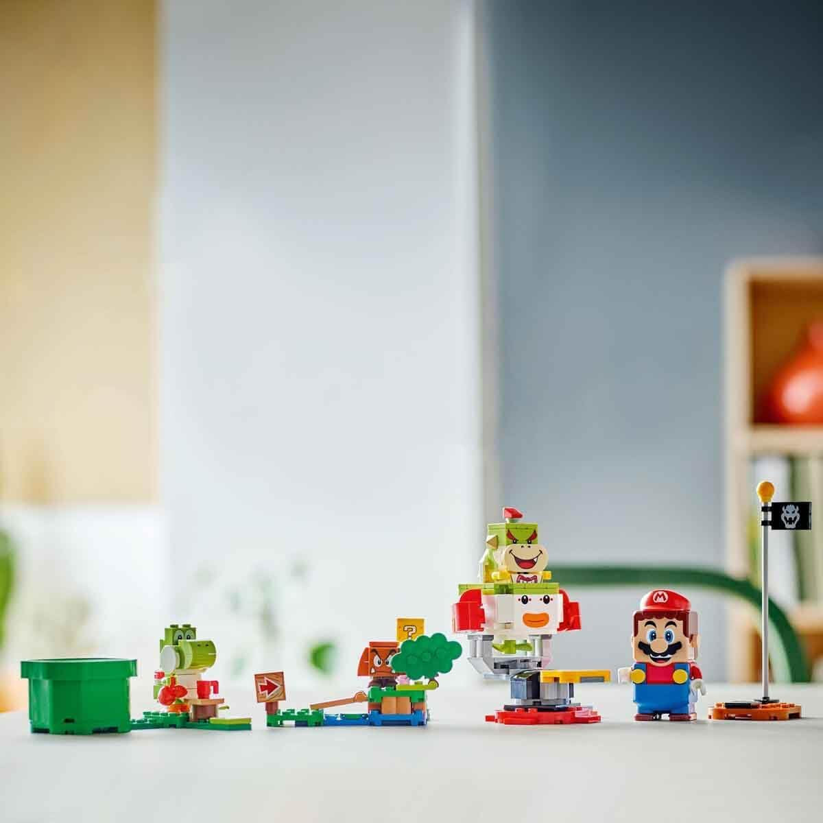 LEGO Super Mario Adventure med interaktiv Mario, Junior klovnevognssæt, Toy Yoshi, Nintendo-gave til drenge, piger og spillere fra 6 år og opefter 71439 byggesæt Besuche den LEGO-Store