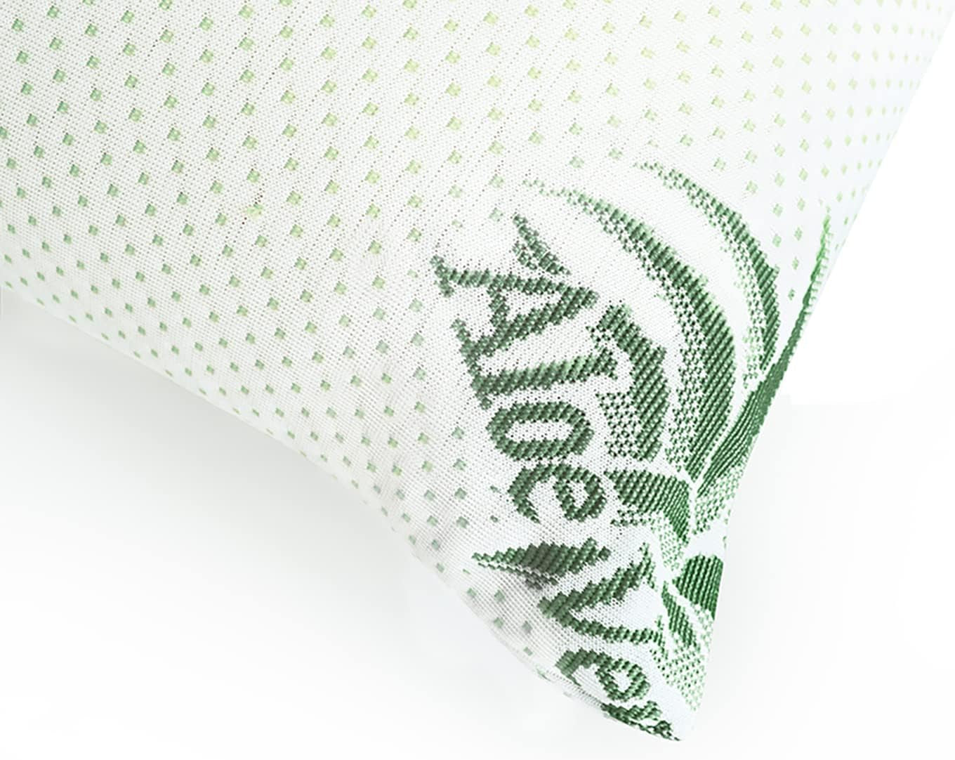 Mister Sandman Ergonomisk pude 40X80, Nakkepude med Aloe Vera pudebetræk, Visco-pude Perfekt til mave-, ryg- og sidesovere, Memory Foam-pude Cervikale ortopædiske puder Naty Shop