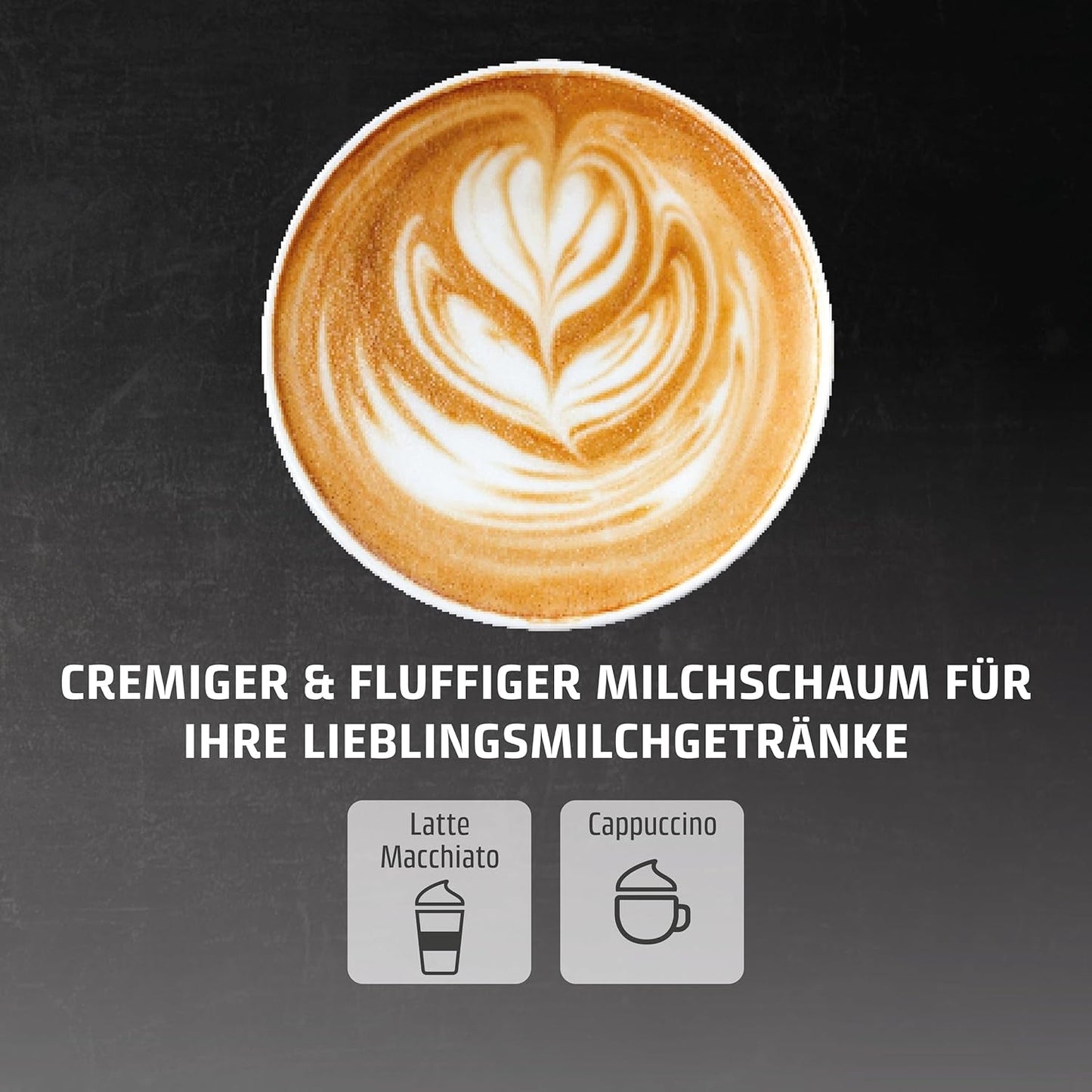 CASO EspressoGourmet Crema - Portafilter espressomaskine med mælkeskummer, espresso, cappuccino, rustfrit stål portafilter, ULKA 20 bar pumpe, kaffemaskine, malet kaffe, ESE kapsler