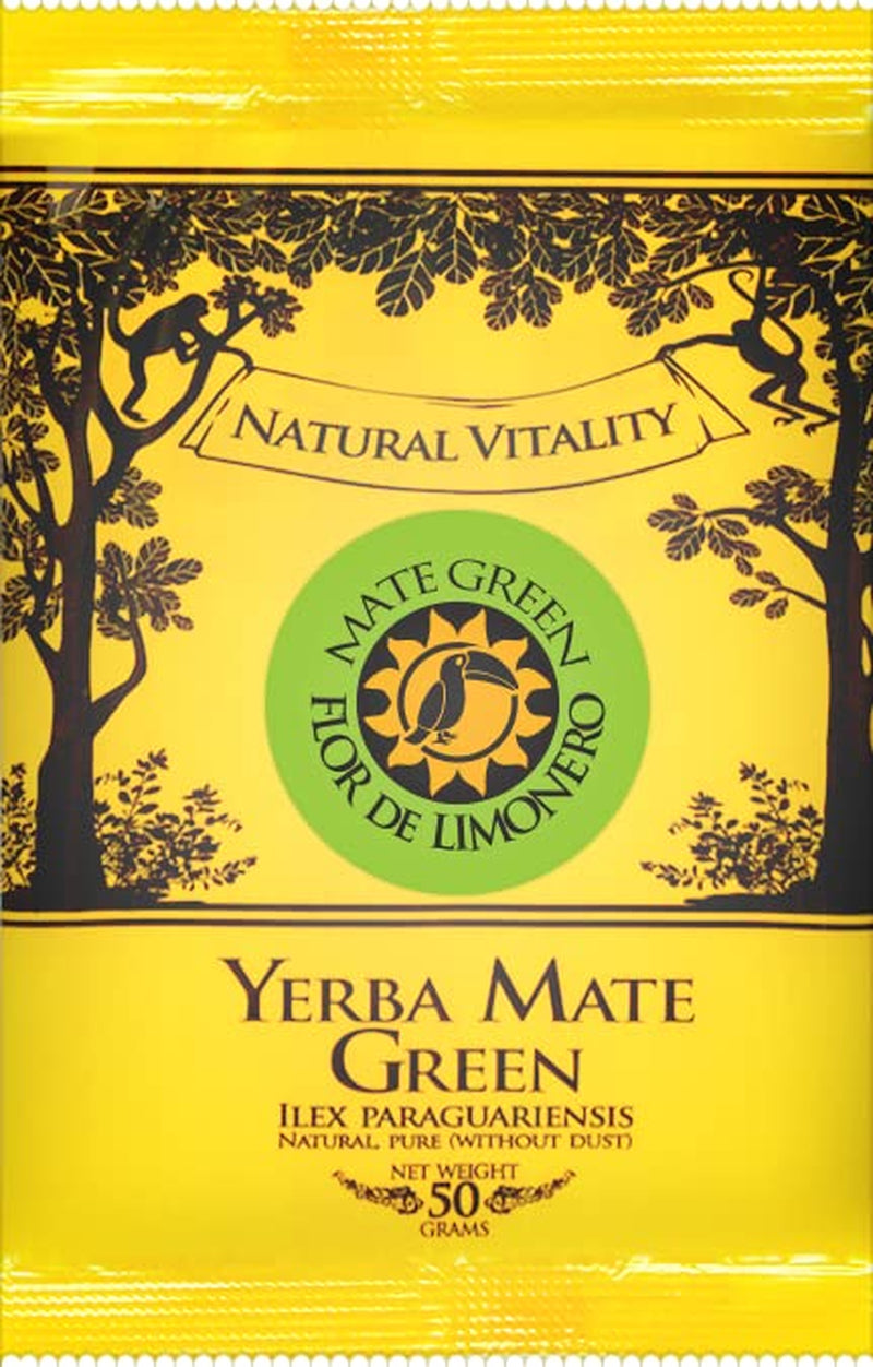 Yerba Mate tesæt til to 150G | Mate te med guarana og frugt | Loose Leaf Yerba Mate Tea | Sort mat keramisk kop 350 ml | Stålhalm Bombilla Liza 19 cm
