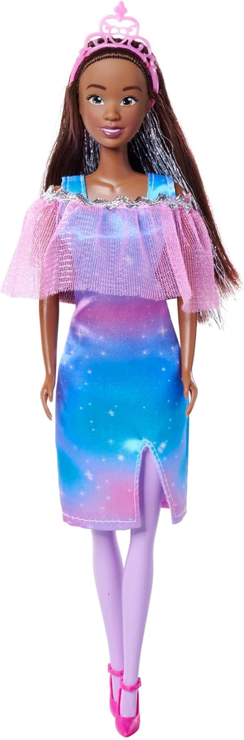 Simba Steffi Love Fantasy Princess, 4 assorterede farver, kun én genstand sendt, prinsessedukke med kappe og glitterstriber, 29 cm, 3+