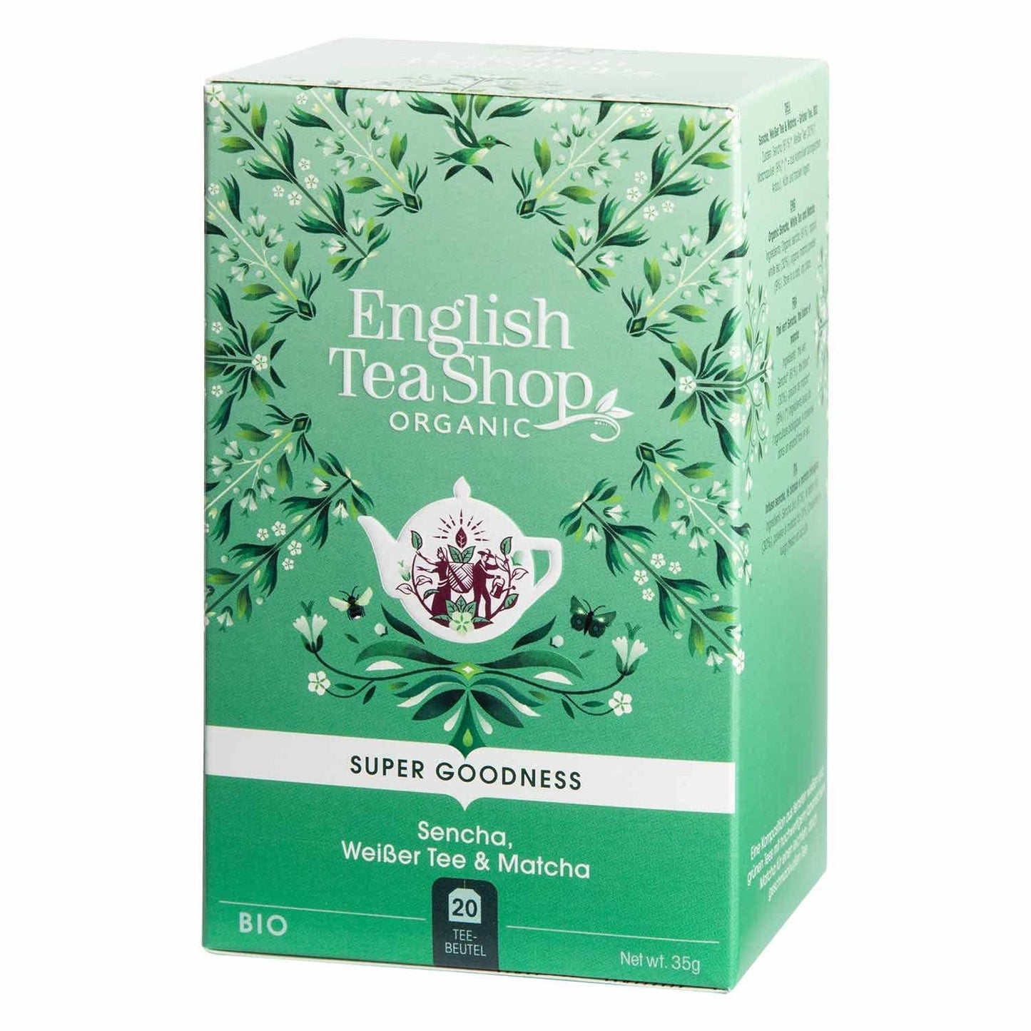 ETS - Sencha, hvid te og Matcha, BIO, 20 teposer #