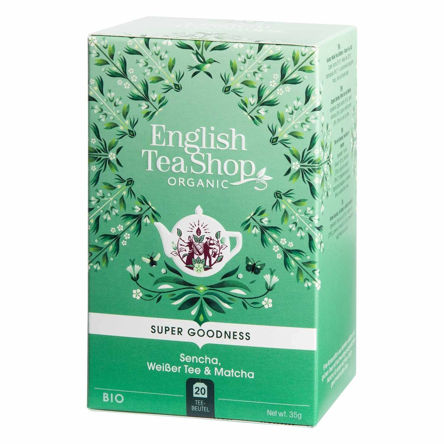 ETS - Sencha, hvid te og Matcha, BIO, 20 teposer #