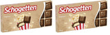 Schogetten popcorn 1 chokoladebar x 100g, mælkechokolade med popcorn og majsstykker, praktiske enkeltstykker. En delikatesse. Stykke for stykke.