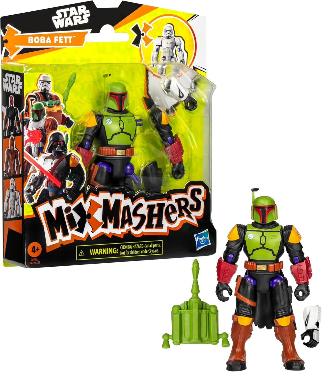 Star Wars Mixmashers Boba Fett, der kan tilpasses Mix-and-Match Actionfigurer og tilbehør Actionfigurer Naty Shop
