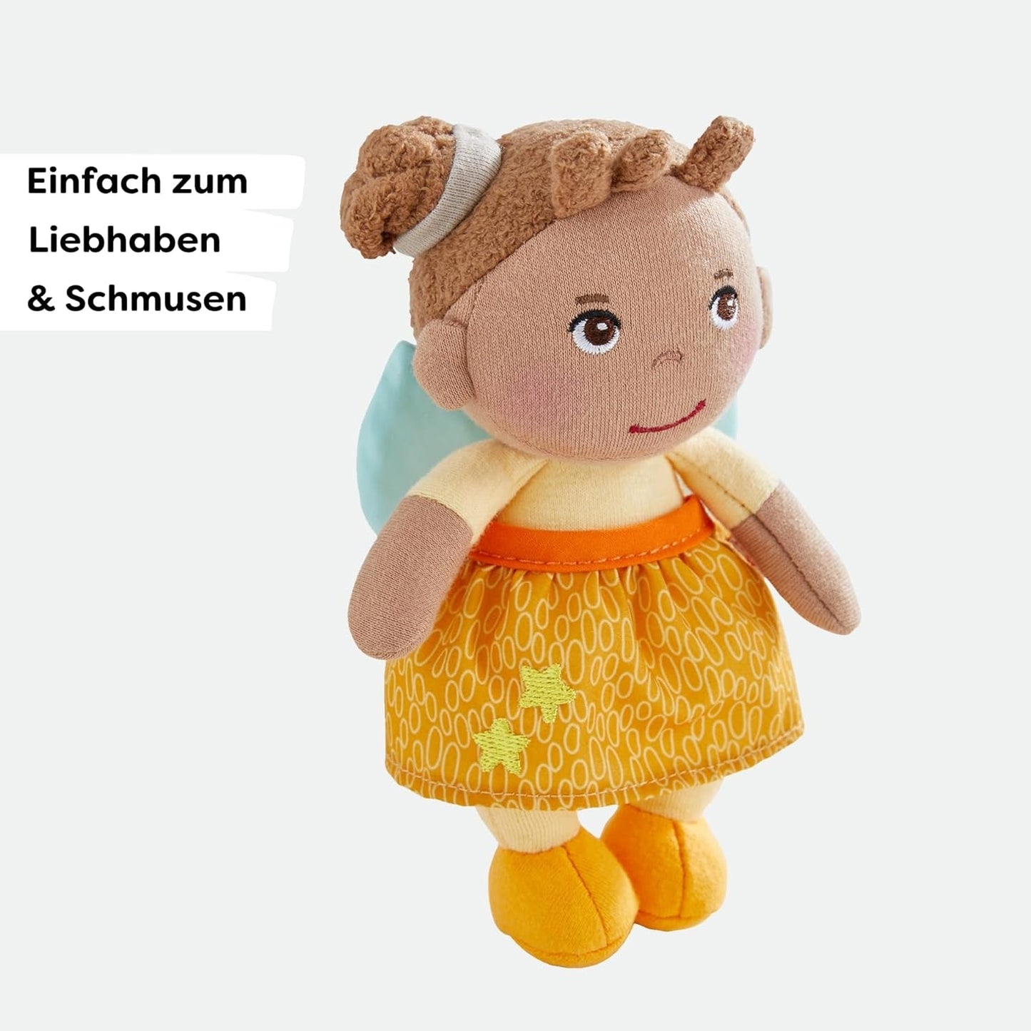 HABA Guardian Angel Holly - Blød stofdukke (15 cm), perfekt velkomstgave til babyer og småbørn - Vaskes ved 30 °C - 2011871001
