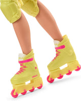 Filmsamlerobjekt Barbie Ken-dukke med retrostil skøjtetøj og rulleskøjter, JBJ51, [Multicolor]