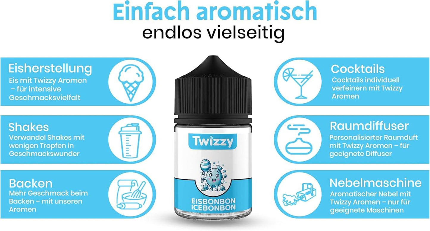 Twizzy Concentrated Ice Candy Aroma, 60 ml Aromas Naty Shop