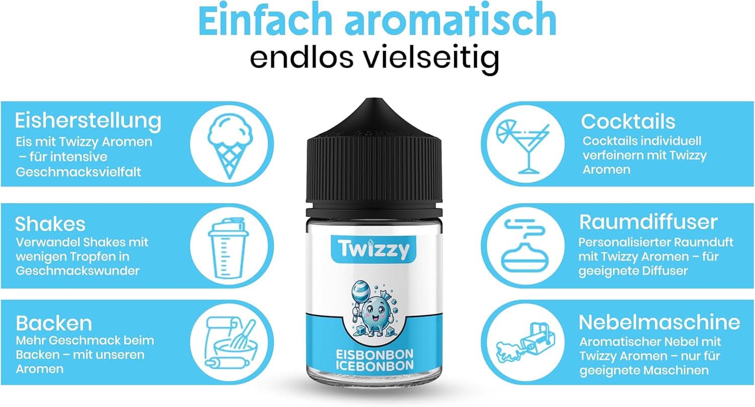 Twizzy Concentrated Ice Candy Aroma, 60 ml Aromas Naty Shop