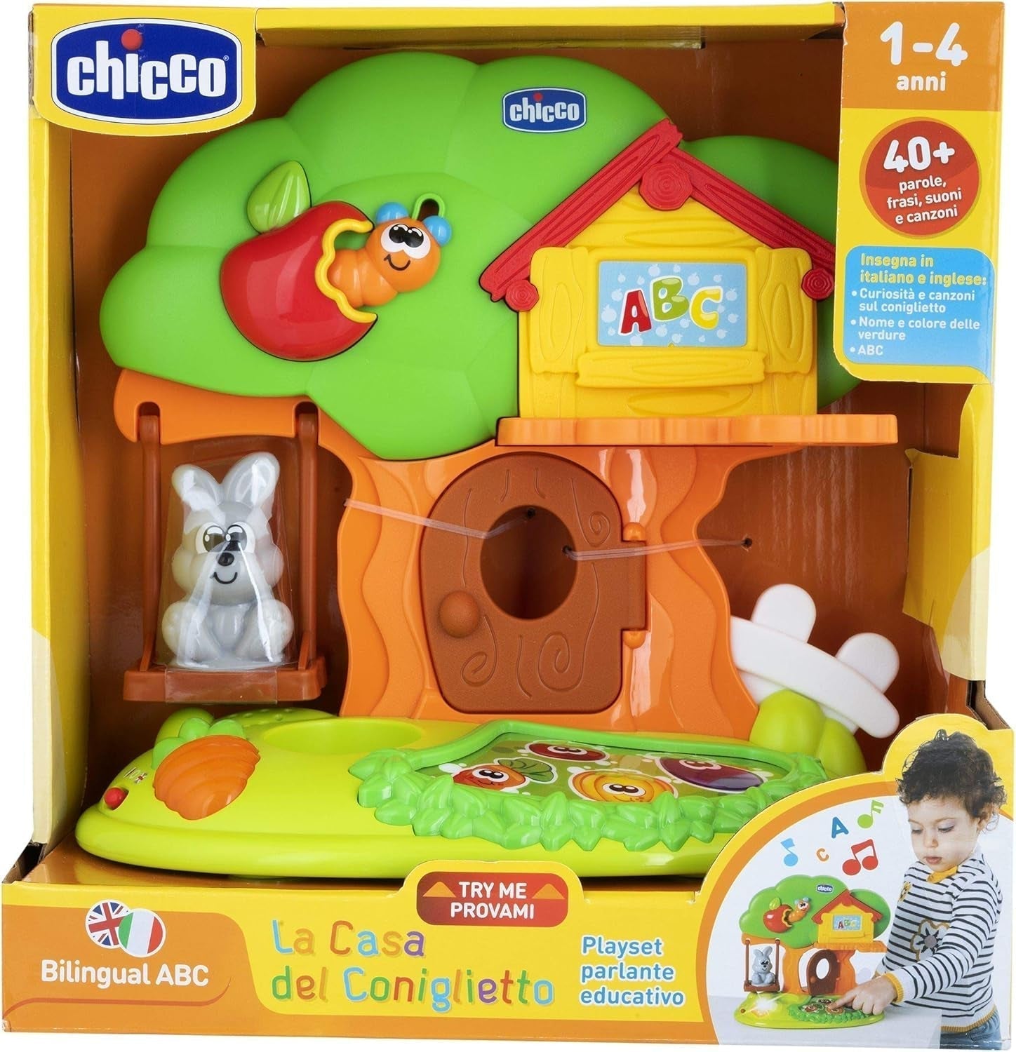 Chicco - Bunny House, Elektronisk Legetøj, Legesæt, Alder 1-4 år Babylegetøj Naty Shop