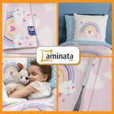 Aminata Kids sengetøj til børn, regnbue, vendbart Sengetøj - børn Naty Shop