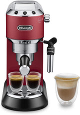 De'Longhi Dedica Style EC 685.B – Espressomaskine med portafilter, espressomaskine med professionel mælkeskummer, kun 15 cm bred, til malet kaffe eller ESE-kapsler, 1 l vandtank, sort