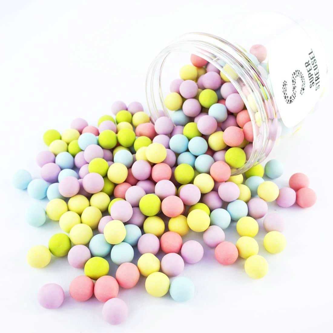 Super Streusel, spiselige sukkerperler med chokoladefyld, 170 gram Naty Shop