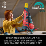 LEGO Technic Emirates Team New Zealand AC75 Racing Yacht Voksen Sejlbåd Byggesæt Gave til mænd og kvinder Kreativ og afslappende aktivitet 42174 Byggesæt Besuche den LEGO-Store