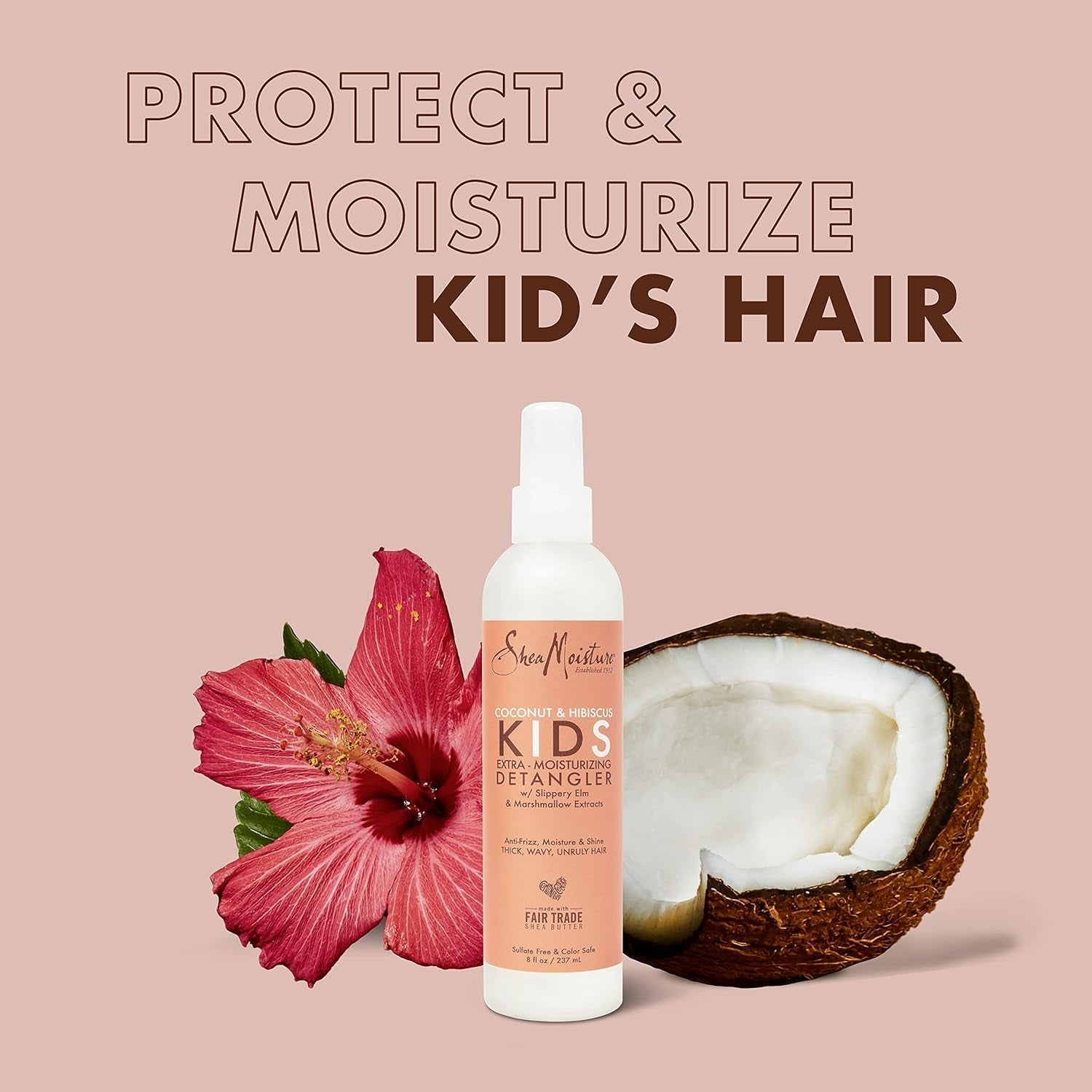 Kids Coconut & Hibiscus Extra Hydrating 237ml Hair dettangling products Naty Shop