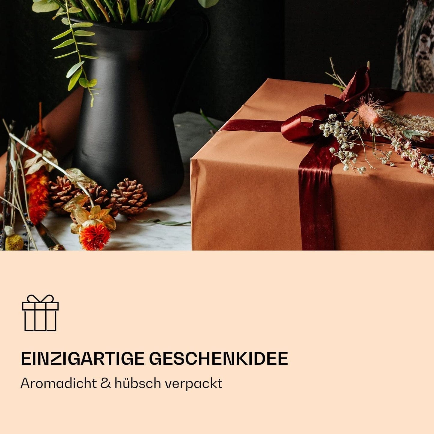 Feelino Elegant 6 stykke blandet æske - Feelino hvide teblomster i en lækker smags- og gaveæske med 6 forskellige hvide te-roser, individuelt vakuumpakket, 1 stk.