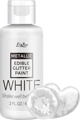 Flydende spiselig glitter, 60 ml Naty Shop White